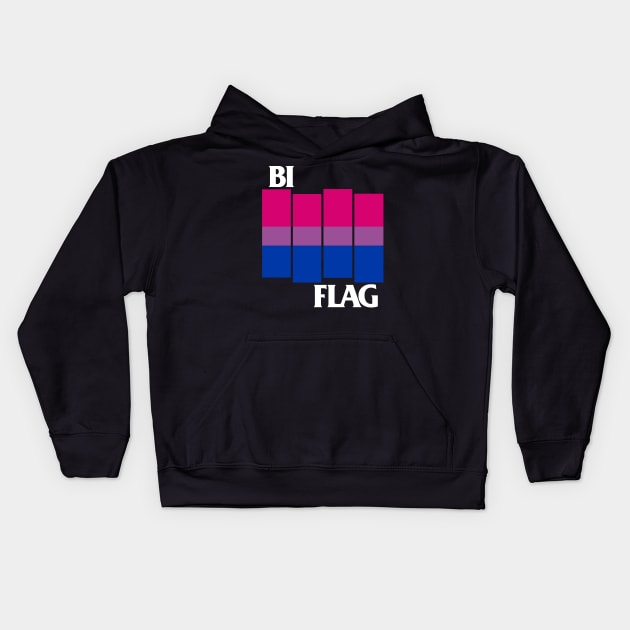 Bi Flag Kids Hoodie by WithinSanityClothing